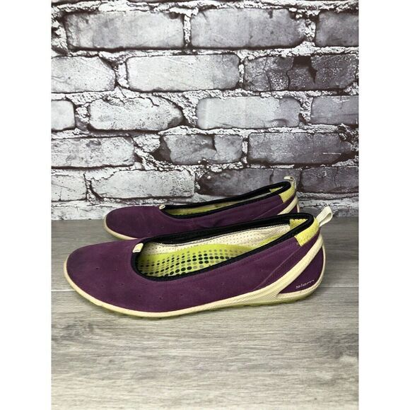 ECCO Biom Natural Motion Purple Suede Slip On Comfort Ballet Flats Women Sz 39EU - Picture 16 of 16